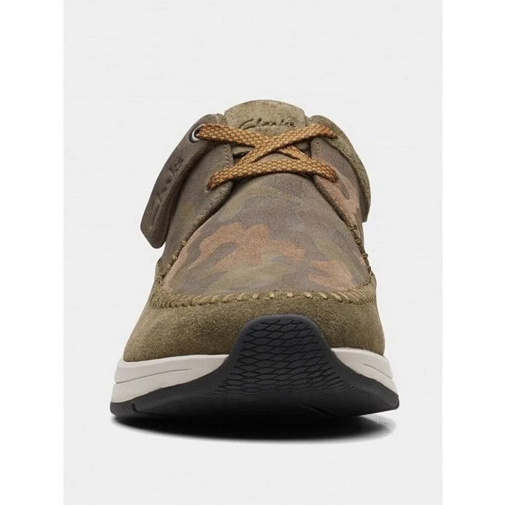 Clarks Coast Lite Weave 26168612 Shoes Mens US 9 Green Camo Sneakers JOBB1264